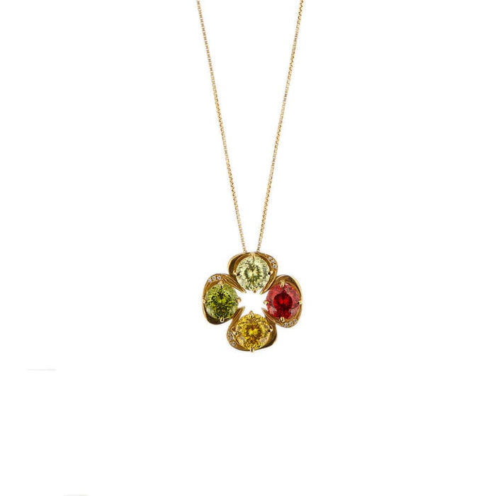 Collier Collier pendentif multicolore 58 Facettes 25193