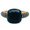 Bague 48 Bague Pomellato, "Capri", or rose, diamants noirs et onyx. 58 Facettes 32445