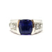 Bague Bague Tanzanite Diamants 58 Facettes