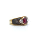 Bague 50.5 Bague Or jaune Rubis Diamants Nacre 58 Facettes REF2220