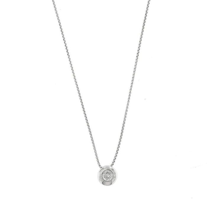 Collier Collier point lumineux avec diamant de 0,20 ct 58 Facettes 27120