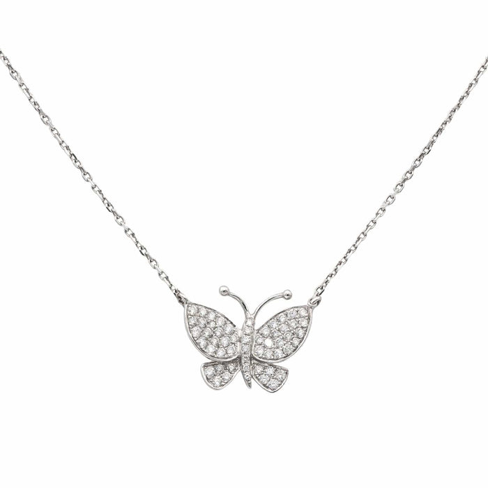 Collier Collier Or blanc Diamant 58 Facettes 578270CD