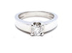 Bague 53 Bague Solitaire Or blanc Diamant 58 Facettes 578709RV