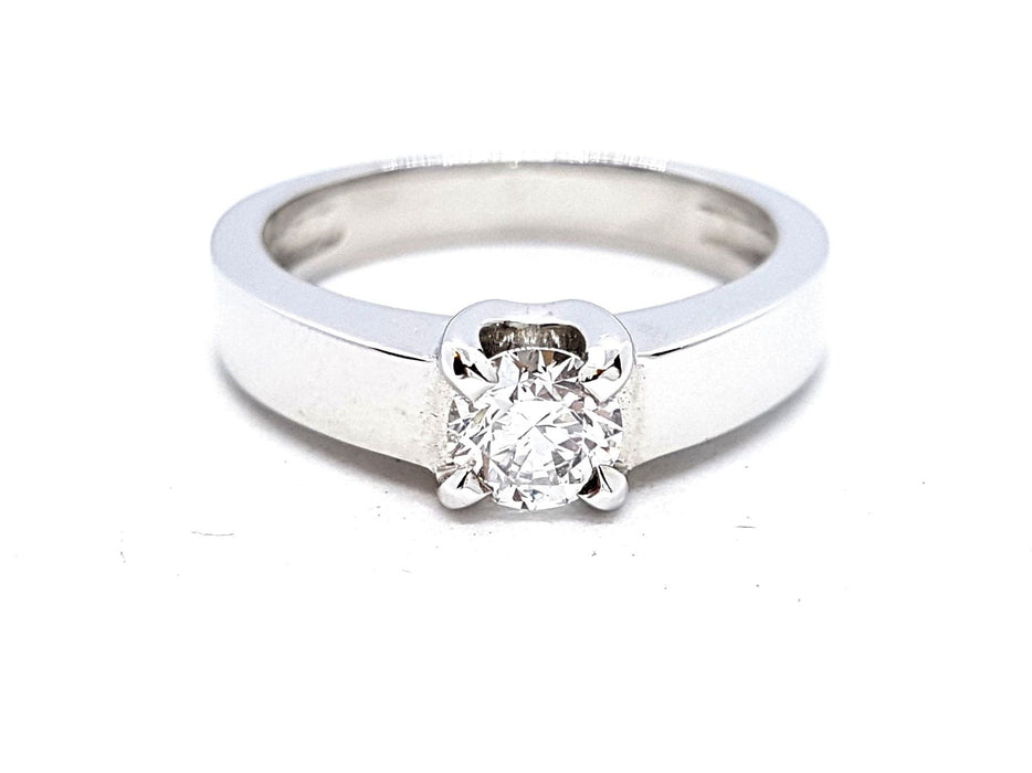 Bague 53 Bague Solitaire Or blanc Diamant 58 Facettes 578709RV