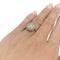 Bague 55 Bague boule en platine, or blanc et diamants. 58 Facettes 31667