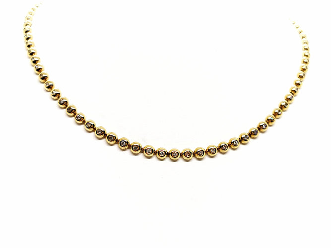 Collier Collier Or jaune Diamant 58 Facettes 1157624CN