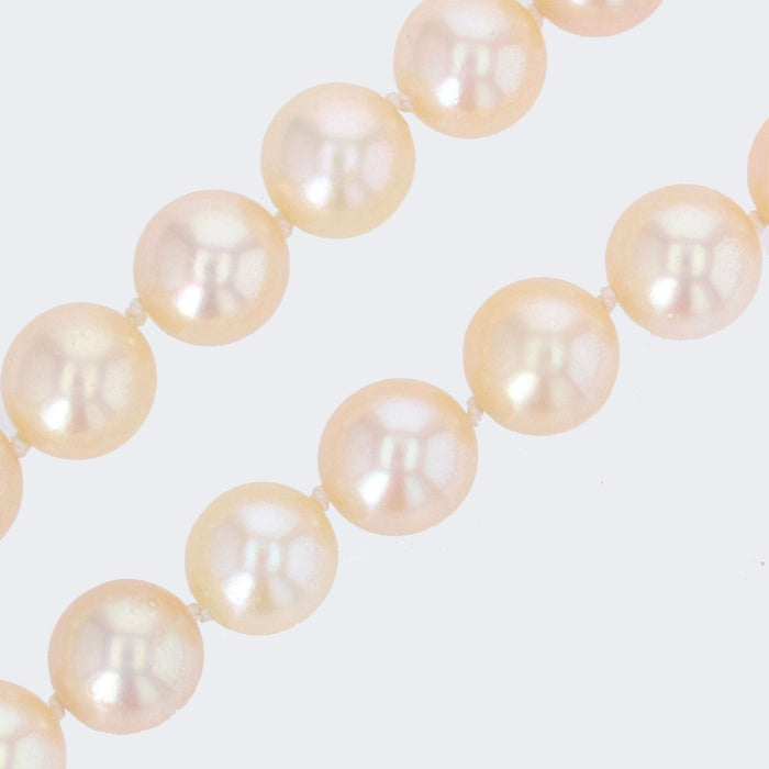 Collier Grand sautoir en perles de culture et fermoir émaillé 58 Facettes 21-746