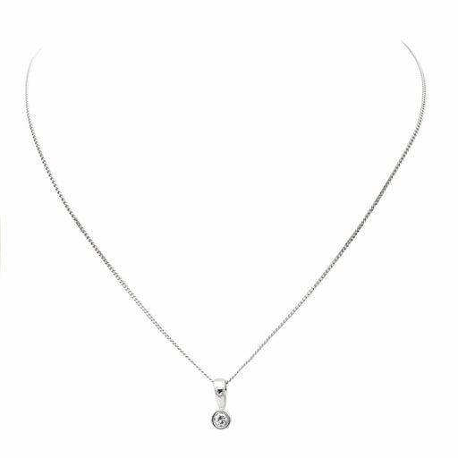 Collier Collier Chaîne + pendentif Or blanc Diamant 58 Facettes 578624CD