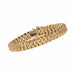 Bracelet Thin yellow gold chiseled American mesh bracelet 58 Facettes 23-224