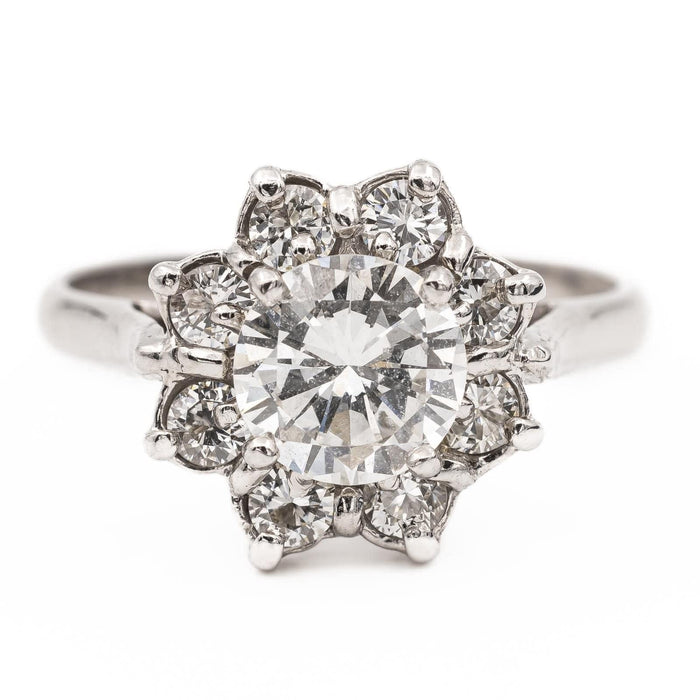 Bague 49.5 Bague Marguerite Or blanc Diamant 58 Facettes 2432009CN