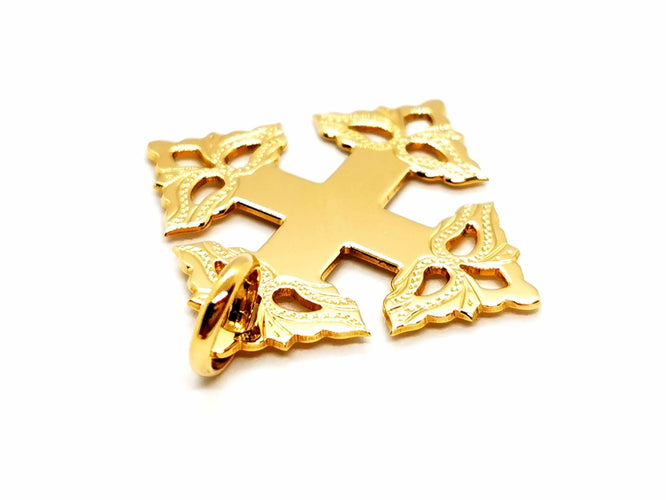 Pendentif Pendentif Croix Or jaune 58 Facettes 1212055CN