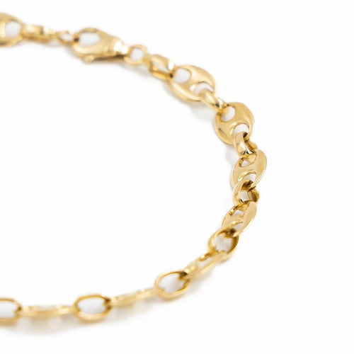 Bracelet Bracelet Grain de café Or jaune 58 Facettes 1641543CN