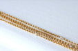 Long necklace with gold jaseron mesh and fine pearls 58 Facettes
