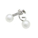 Boucles d'oreilles Boucles d'oreilles or blanc, diamants, perles. 58 Facettes 30747