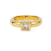 Bague 52 Solitaire Fred Paris diamant princesse, or jaune. 58 Facettes 30858
