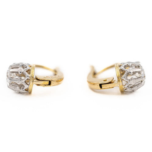 Boucles d'oreilles Boucles d'oreilles Dormeuses Or jaune Diamant 58 Facettes 2140173CN