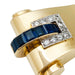 Clip Clip Boucheron en or platine, diamants et saphirs. 58 Facettes 30762