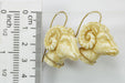 Boucles d'oreilles Boucles d'oreilles antiques ivoire sculpté 58 Facettes 7276