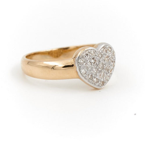 Bague 47 Bague Coeur Or jaune Diamant 58 Facettes 1984322CN