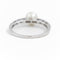 Bague 59 Bague Or blanc Perle 58 Facettes 1875600CN