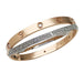 Bracelet Bracelet Cartier, "Love Pavé", or rose et blanc, diamants. 58 Facettes 30999