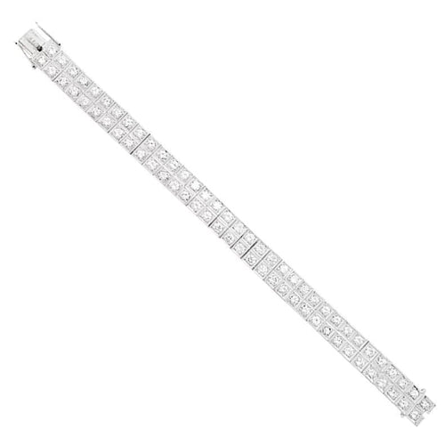 Bracelet Bracelet or blanc et diamants. 58 Facettes 31345