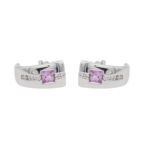 Boucles d'oreilles Boucles d'oreilles Or blanc Saphir 58 Facettes 2500307CN