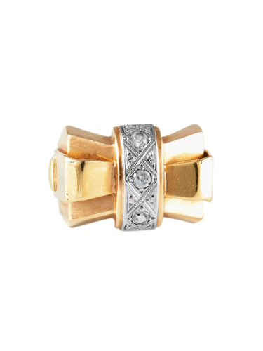 Bague Bague Tank Or Jaune 58 Facettes