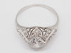 Ring 53 Art Deco ring in platinum 58 Facettes