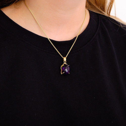 Pendentif Pendentif Améthyste ovale Or 58 Facettes 1