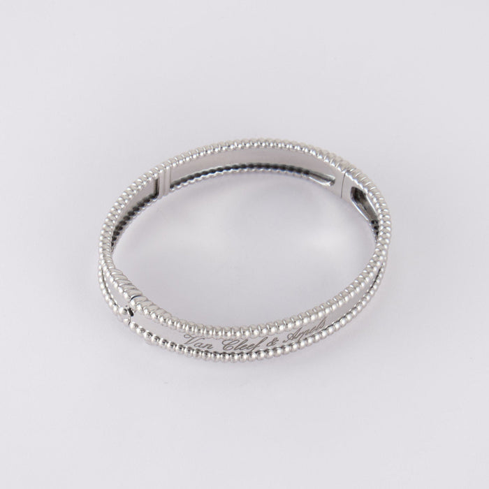 Bracelet Van Cleef & Arpels - Bracelet Jonc perlé 58 Facettes