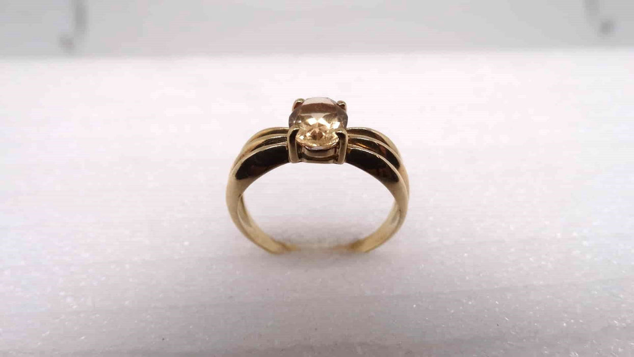 Bague 55 Bague Or jaune Citrine 58 Facettes 11683