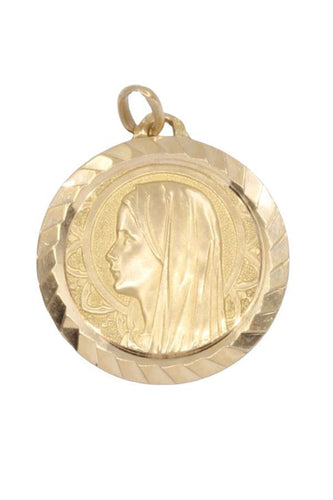 Pendentif MÉDAILLE VIERGE ANCIENNE 58 Facettes 059081