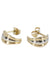 3 gold half-creole earrings 58 Facettes 062501