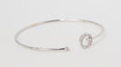 Bracelet 15/16cm Flexible Bangle Bracelet White Gold Diamonds 58 Facettes 32427