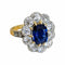 Bague 50 Bague marguerite Or jaune Platine Saphir Diamants 58 Facettes 1-1574/3