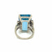 Bague Bague Diamant Aigue-Marine Santa Maria 25 Carats 58 Facettes