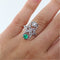 Bague Bague Duo émeraude et diamants 58 Facettes