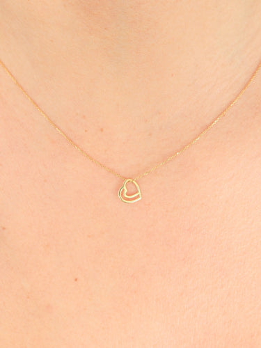 Collier COLLIER « CŒUR » OR JAUNE 58 Facettes BO/130052