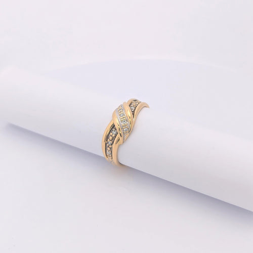 Bague Bague en Or jaune & diamants 58 Facettes 25932