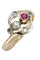 Bague BAGUE RUBIS PERLE ET DIAMANTS ART NOUVEAU 58 Facettes 048591
