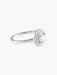 Bague 52 Bague double cercle diamants en or blanc 58 Facettes