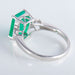 Ring 54 Colombian Emerald Ring Diamonds 58 Facettes 324E110