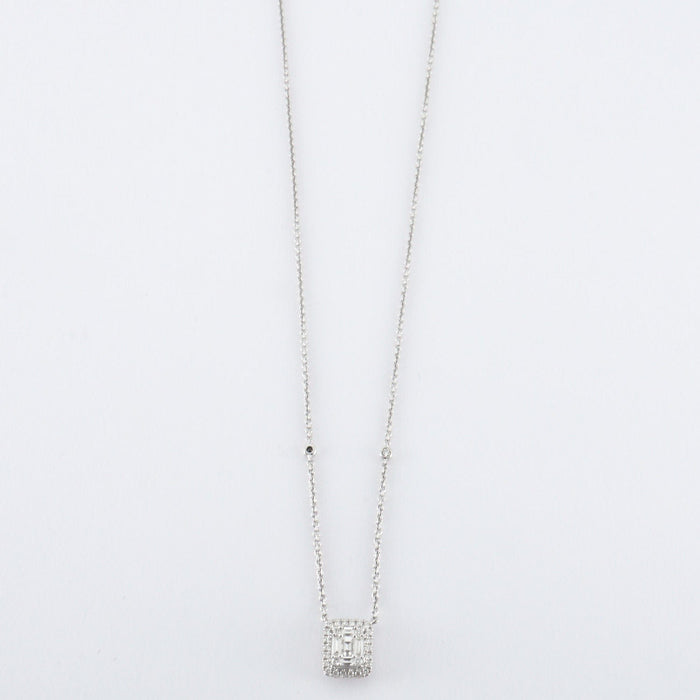 Collier Collier en or blanc & diamants 58 Facettes