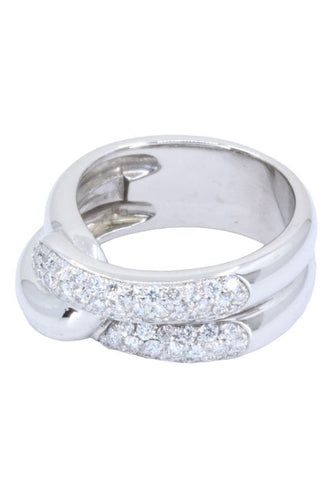 Bague BAGUE ENTRELACÉE DIAMANTS 58 Facettes 058291