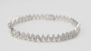 Bracelet 14.5cm River bracelet in white gold and diamonds 58 Facettes 32158