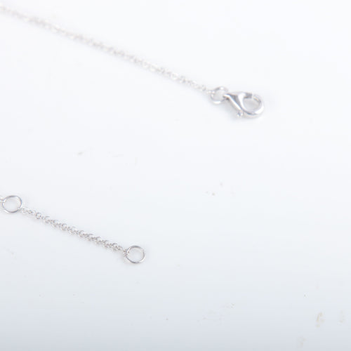 Collier Collier Or blanc 10 diamants 58 Facettes 8393