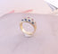 Bague 54.5 Bague Arlequin Emeraudes Rubis Saphirs Diamants 58 Facettes AA 1510