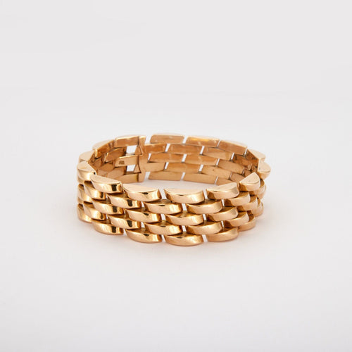 Bracelet Bracelet matelassé Or jaune 58 Facettes 342.170