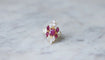Bague 53 Bague fil marquise Or jaune Rubis Diamants 58 Facettes